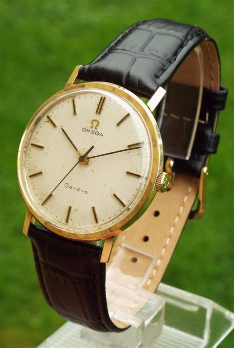 omega geneve gold watch